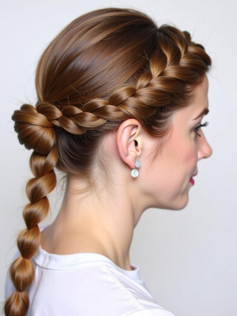 marley braid updo hairstyles