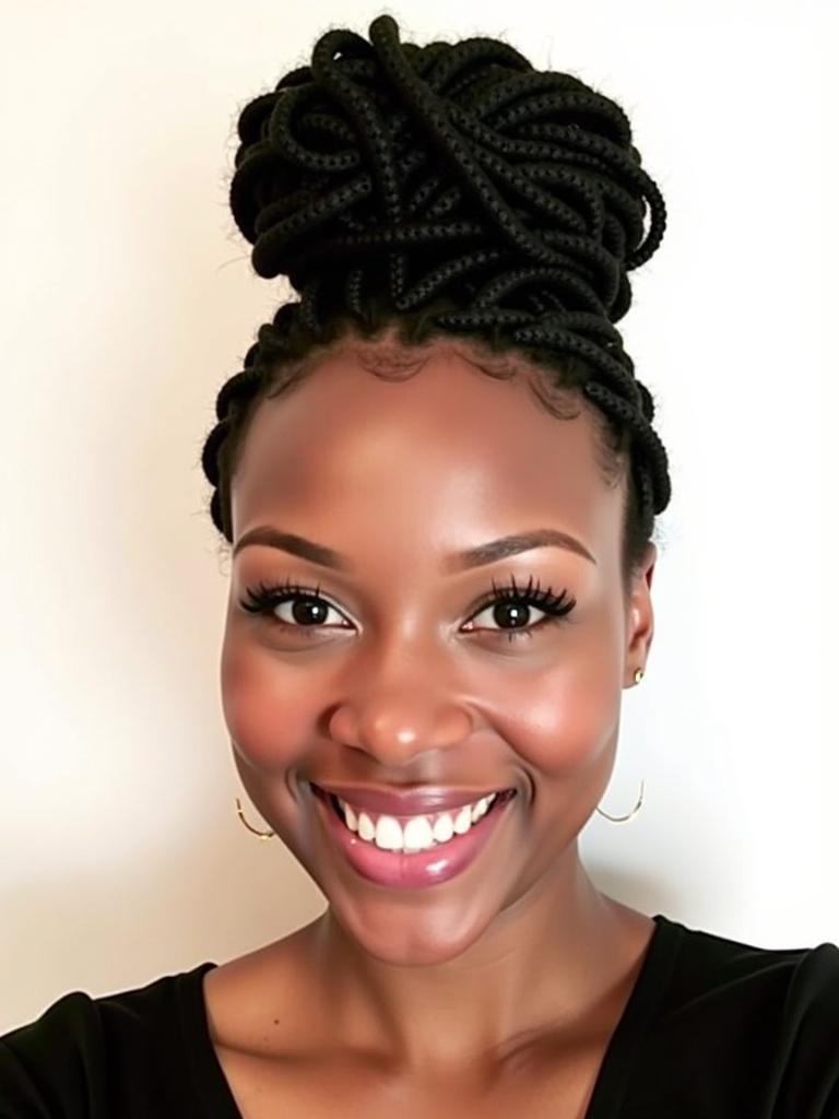 marley twist hairstyles updo buns