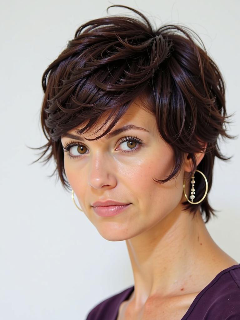 short wavy hairstyles for women layered