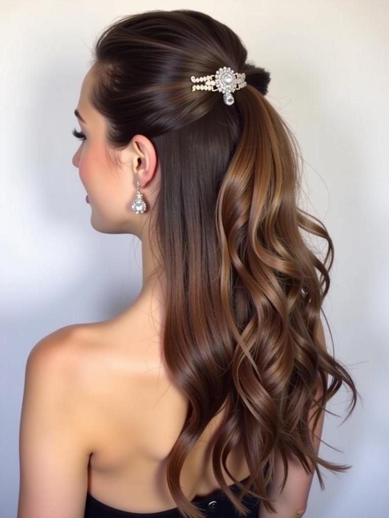 dance hairstyles down long hair