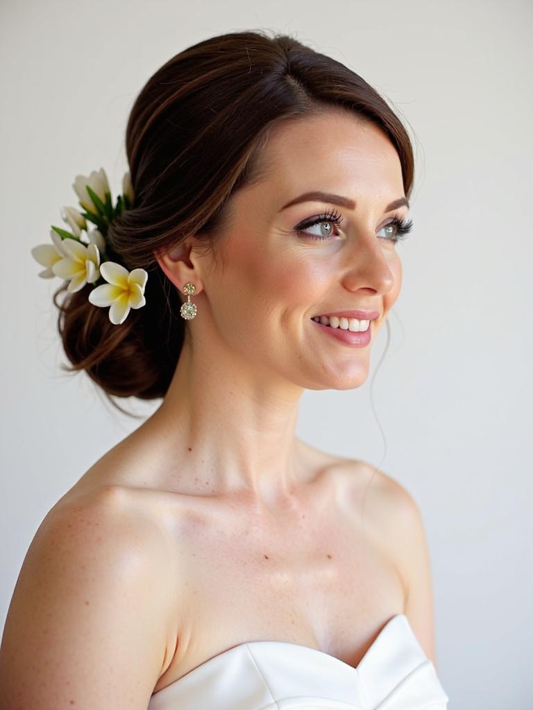 spring wedding hairstyles bridesmaid half up