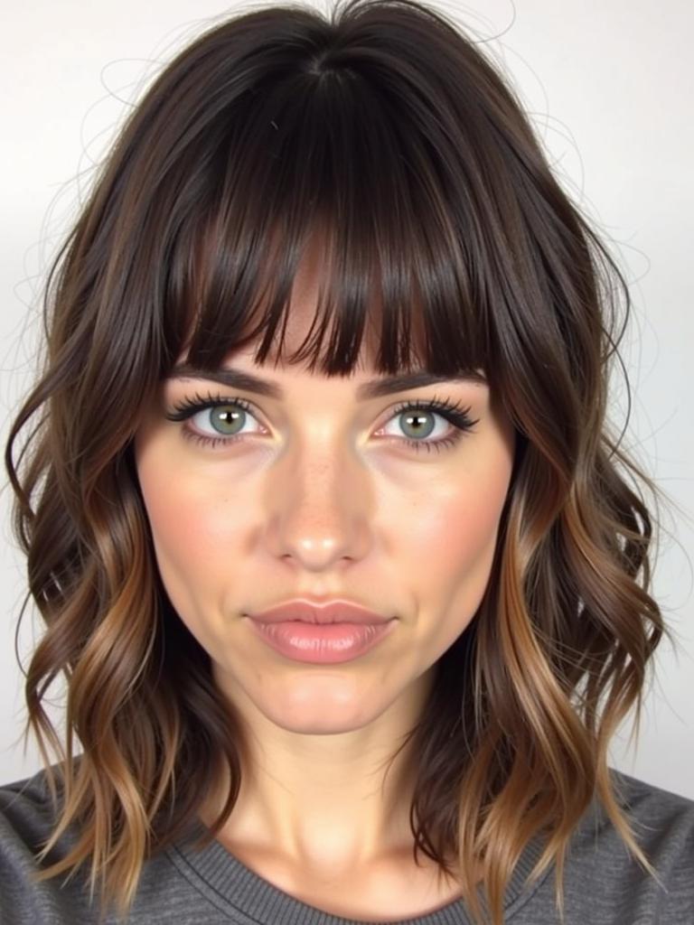 slick hairstyles bangs