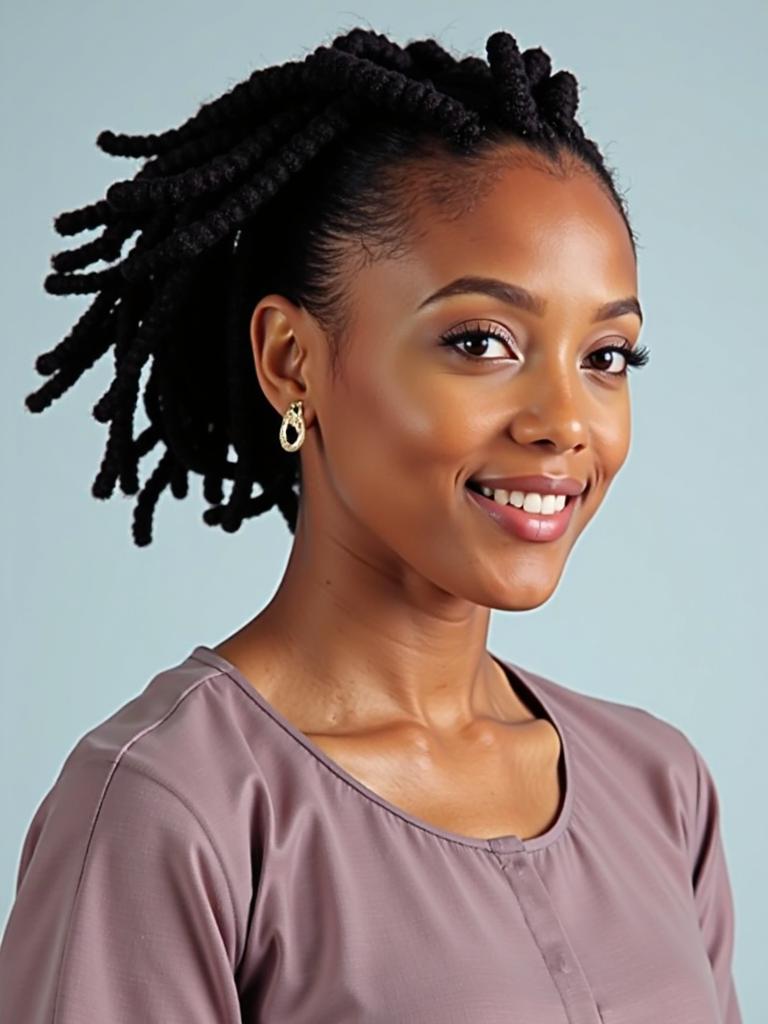 short dreadlock hairstyles for ladies