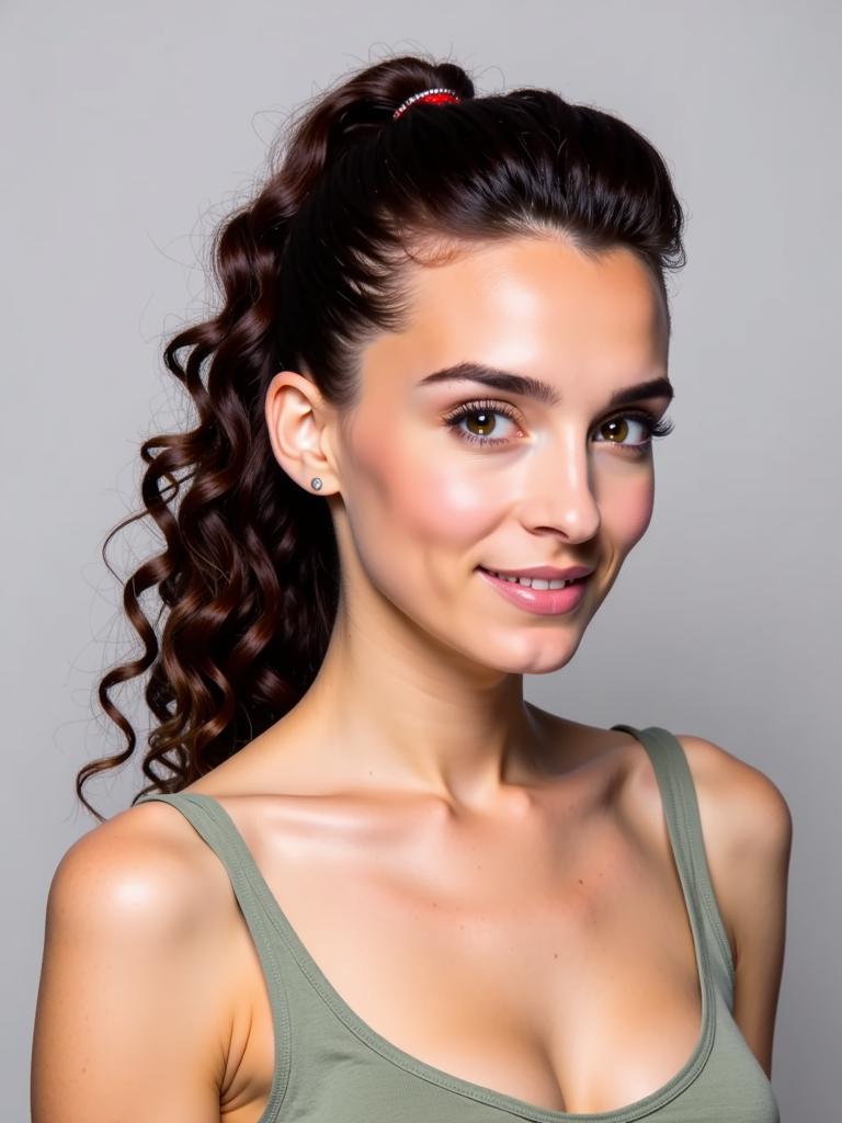 hairstyles for curly hair slicked back