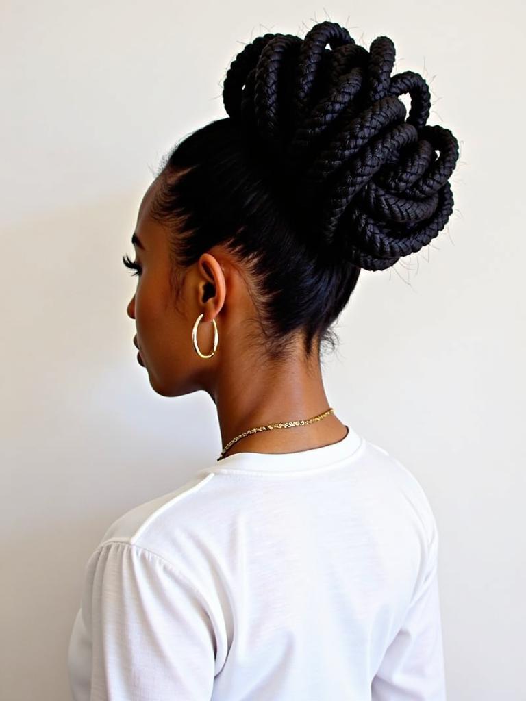 jumbo marley twist hairstyles updo