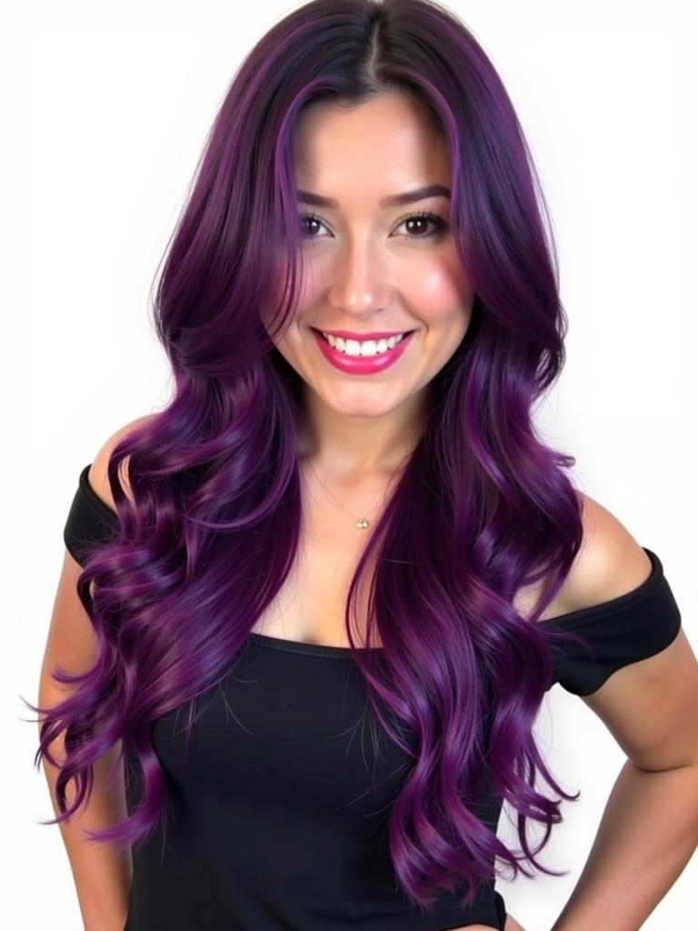 purple and burgundy hair color ideas