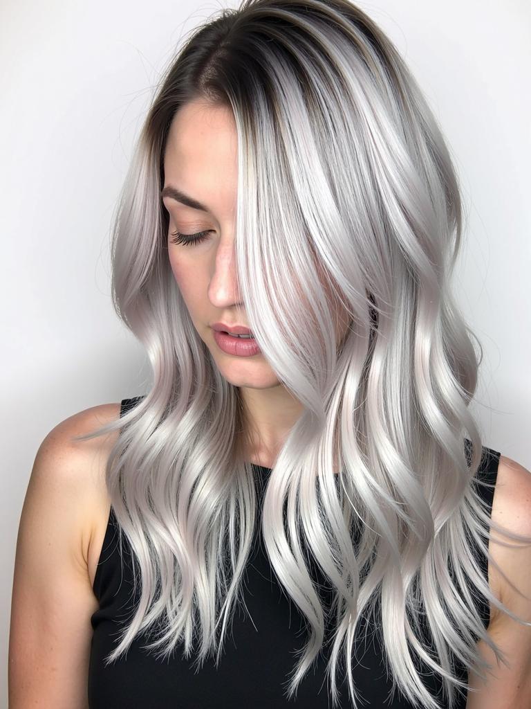 blonde and silver hair color ideas