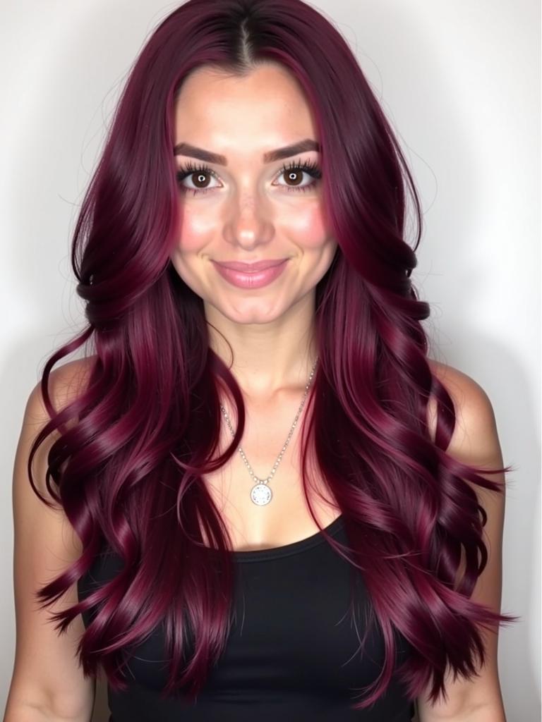 burgundy red hair color ideas