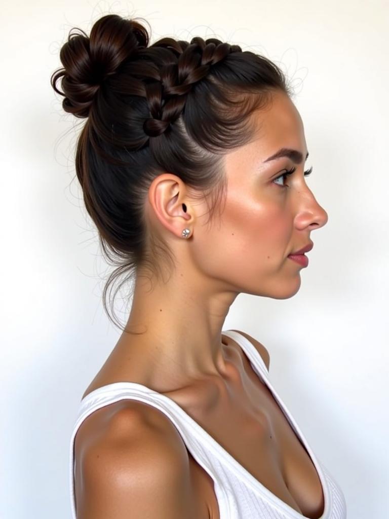 marley braid updo hairstyles