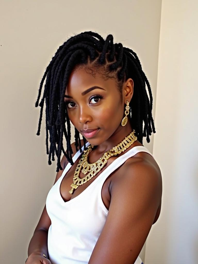 ladies dreadlock hairstyles short