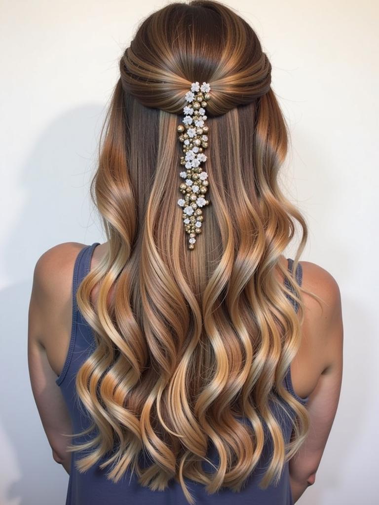 hairstyles for dances long hair