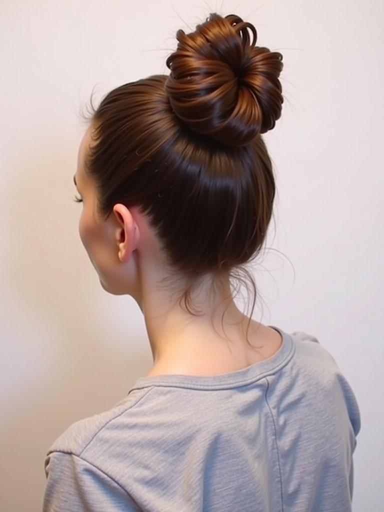 bun hairstyles for long hair dance