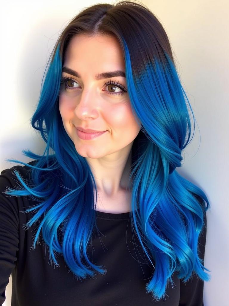 black blue hair dye ideas