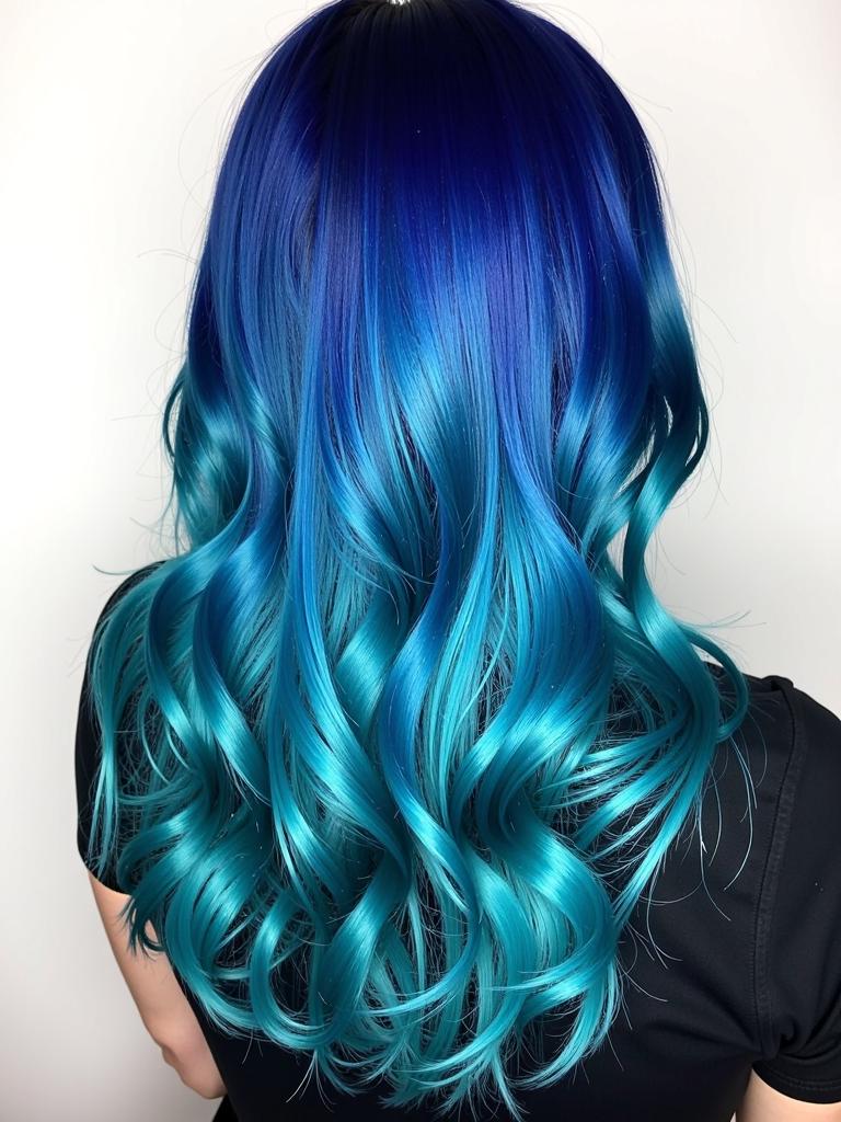 blue hair color ideas for black hair