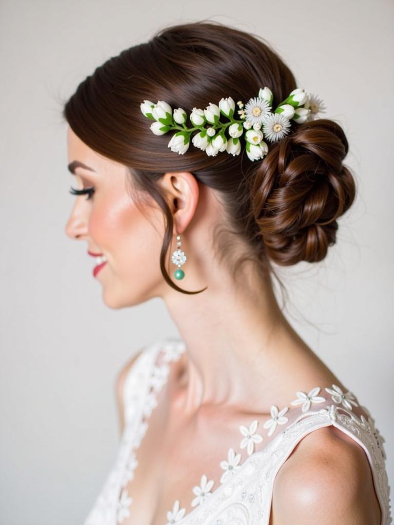 spring wedding hairstyles bride