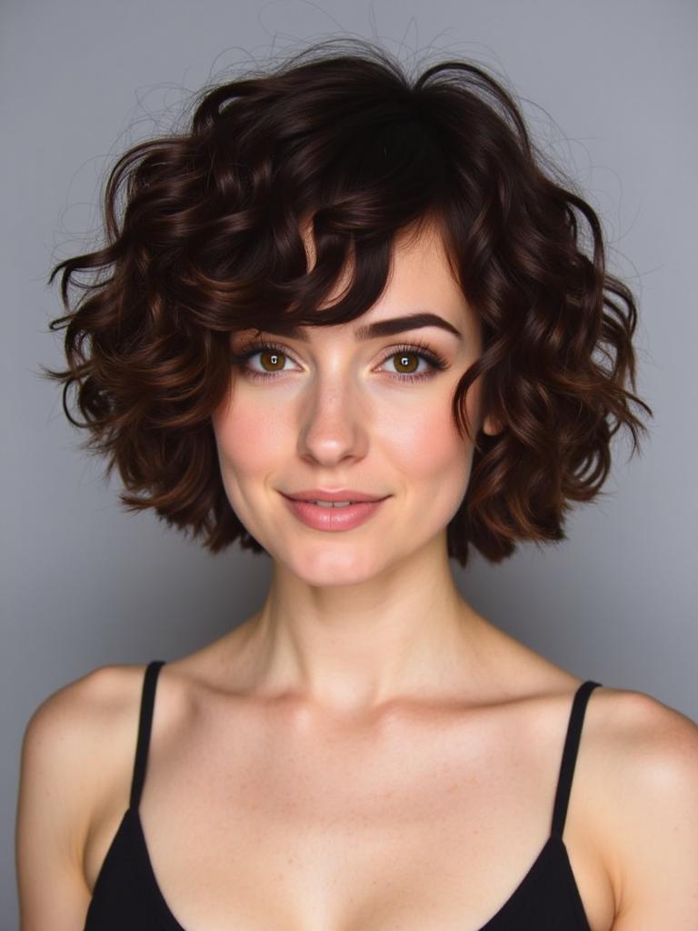 cute fast hairstyles for short hair curly