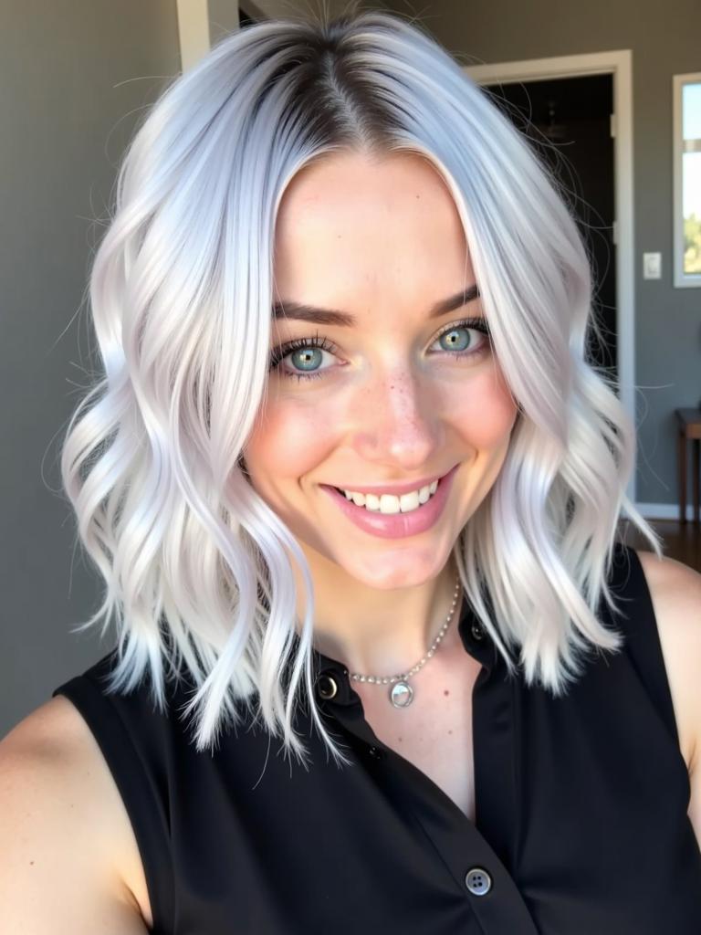 silver hair color ideas short hair