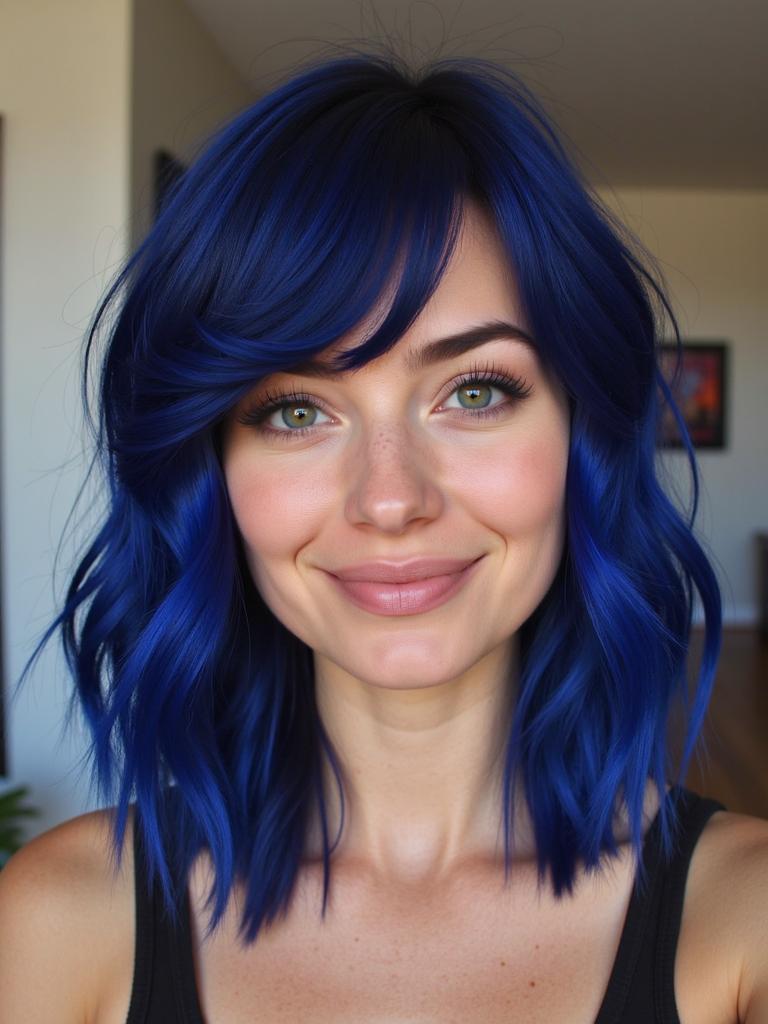 blue black hair ideas