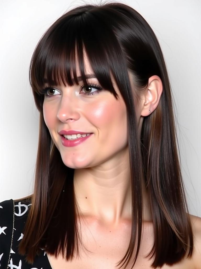 slick hairstyles bangs