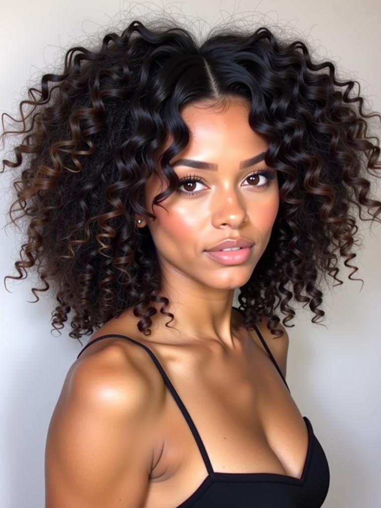 curly hairstyles slicked front pieces