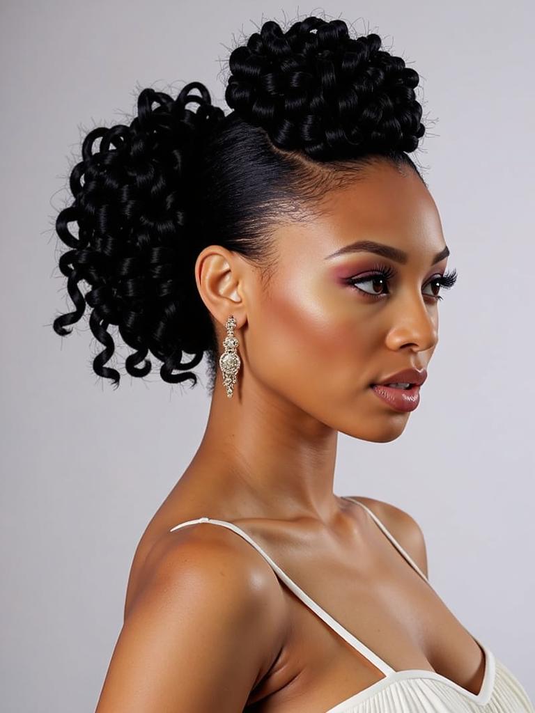 marley twist updo hairstyles black women