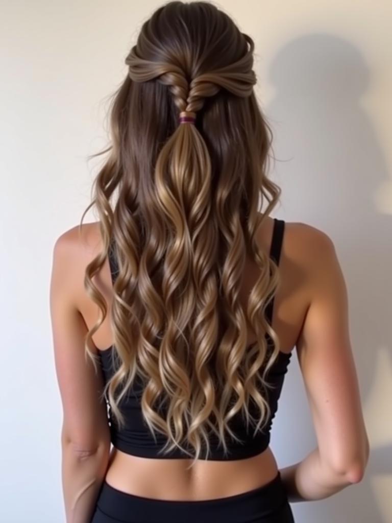 dance hairstyles down long hair