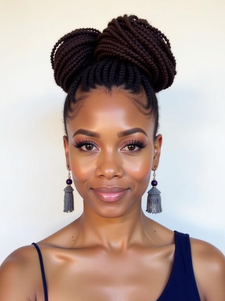 marley twist hairstyles updo buns