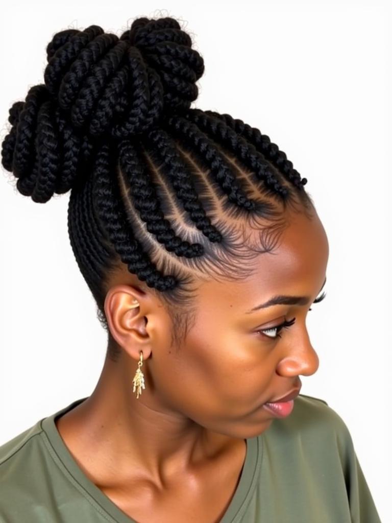 jumbo marley twist hairstyles updo