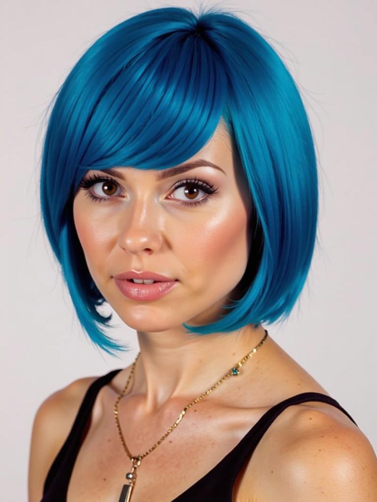 blue hair dye ideas black women