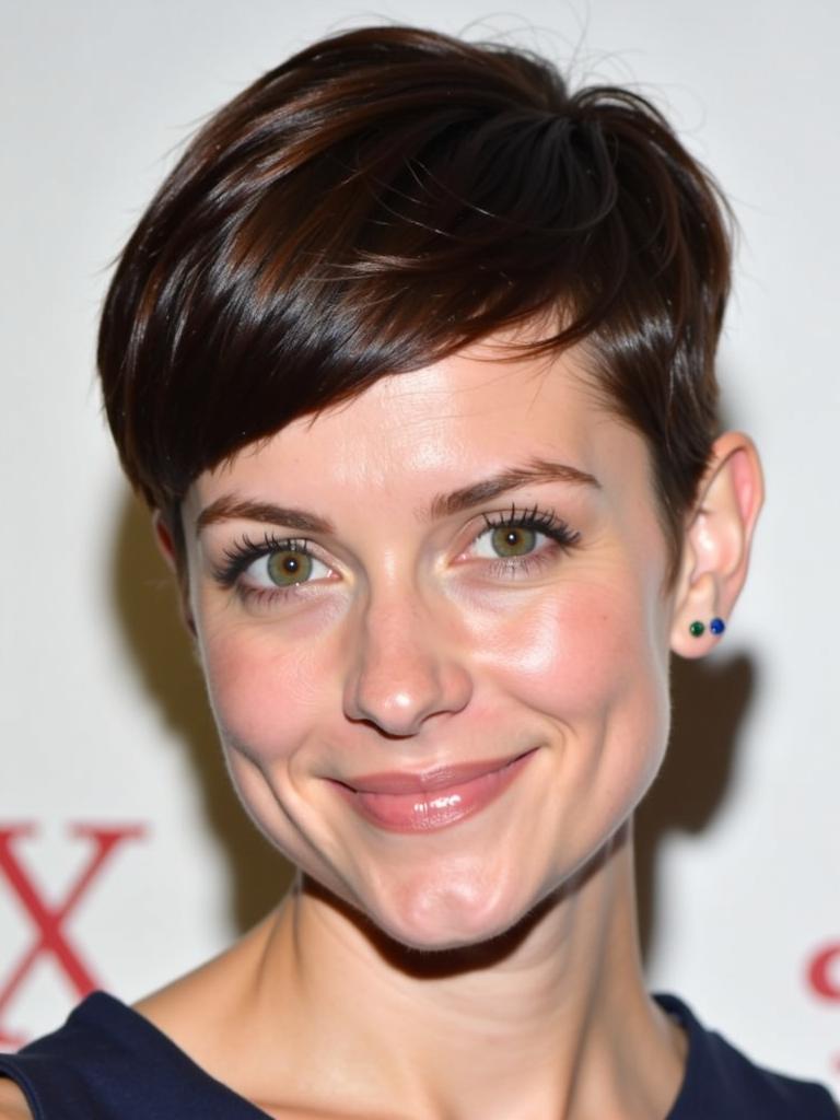 boycut hairstyles for women round face