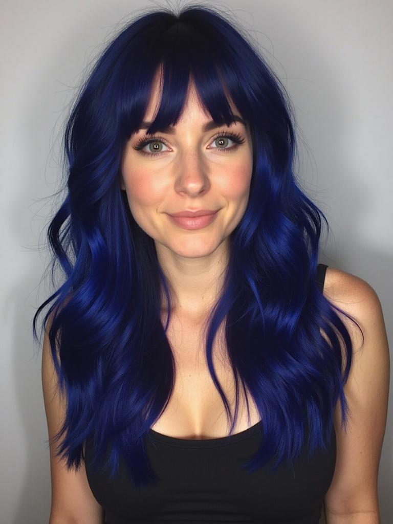 black blue hair color ideas