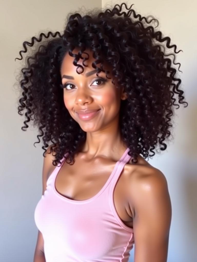 cute easy curly hairstyles for sports