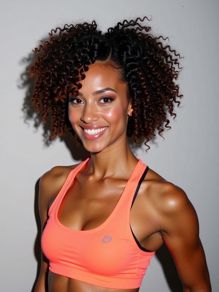 athletic hairstyles for sports curly hair