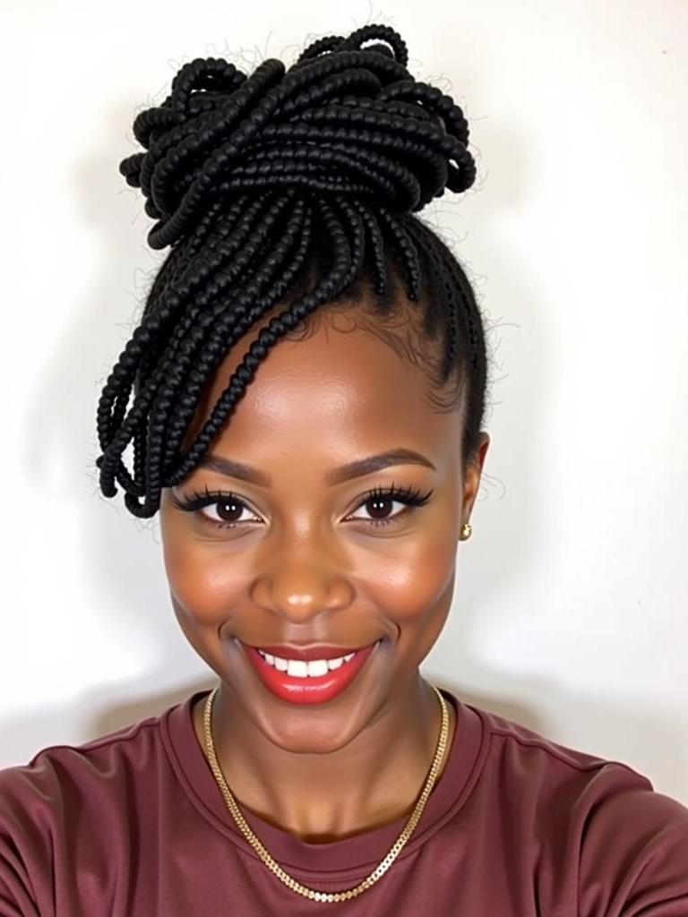 marley twist updo hairstyles