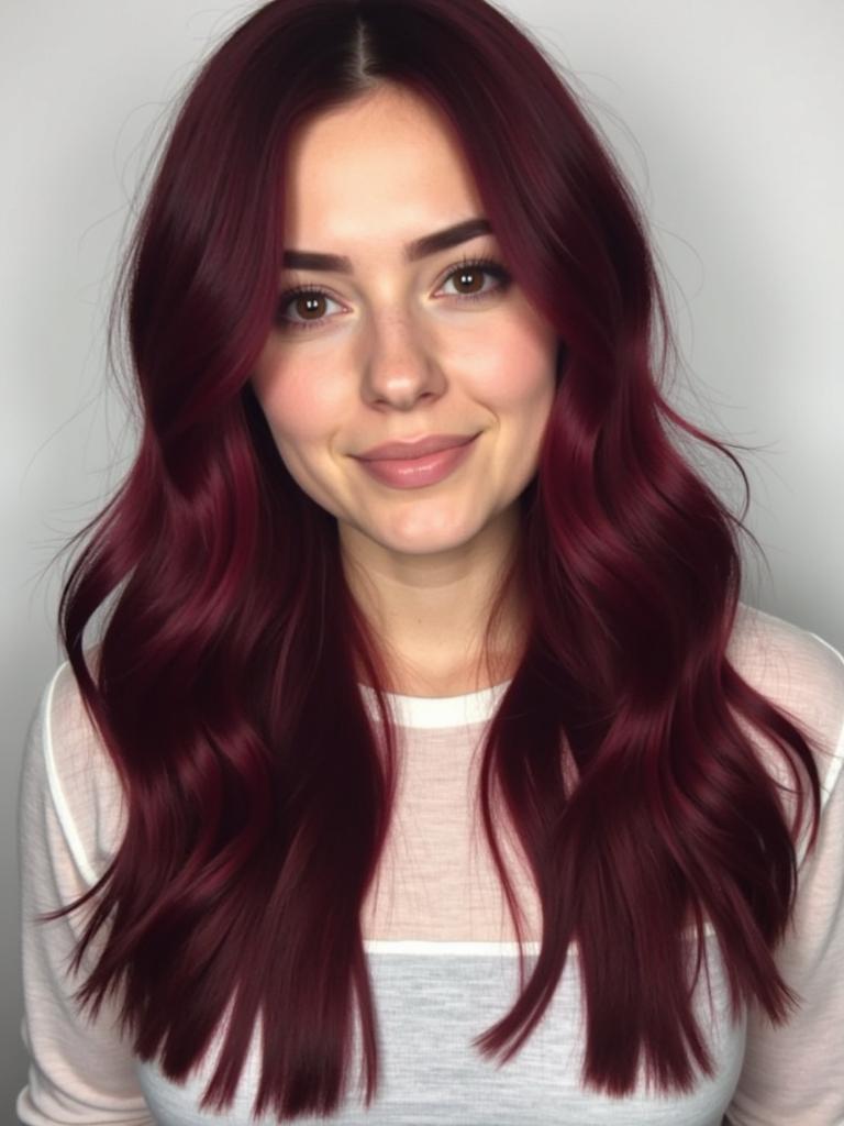 burgundy red hair color ideas