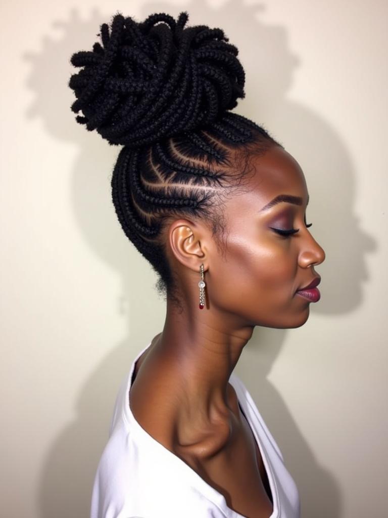 jumbo marley twist hairstyles updo