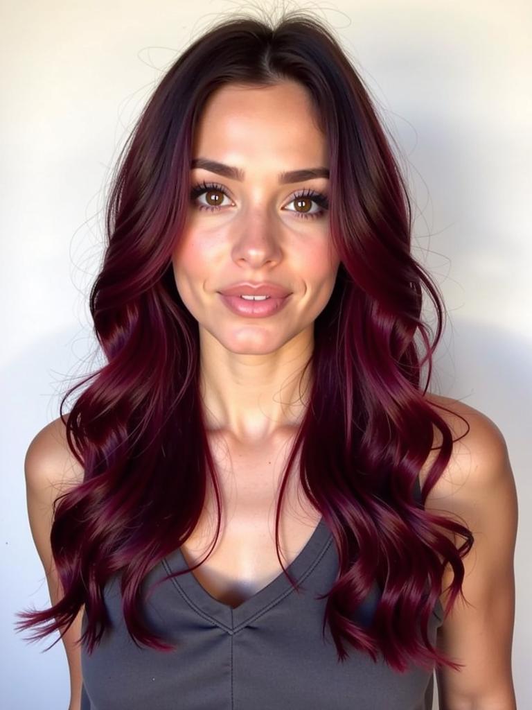 burgundy hair color ideas for brunettes