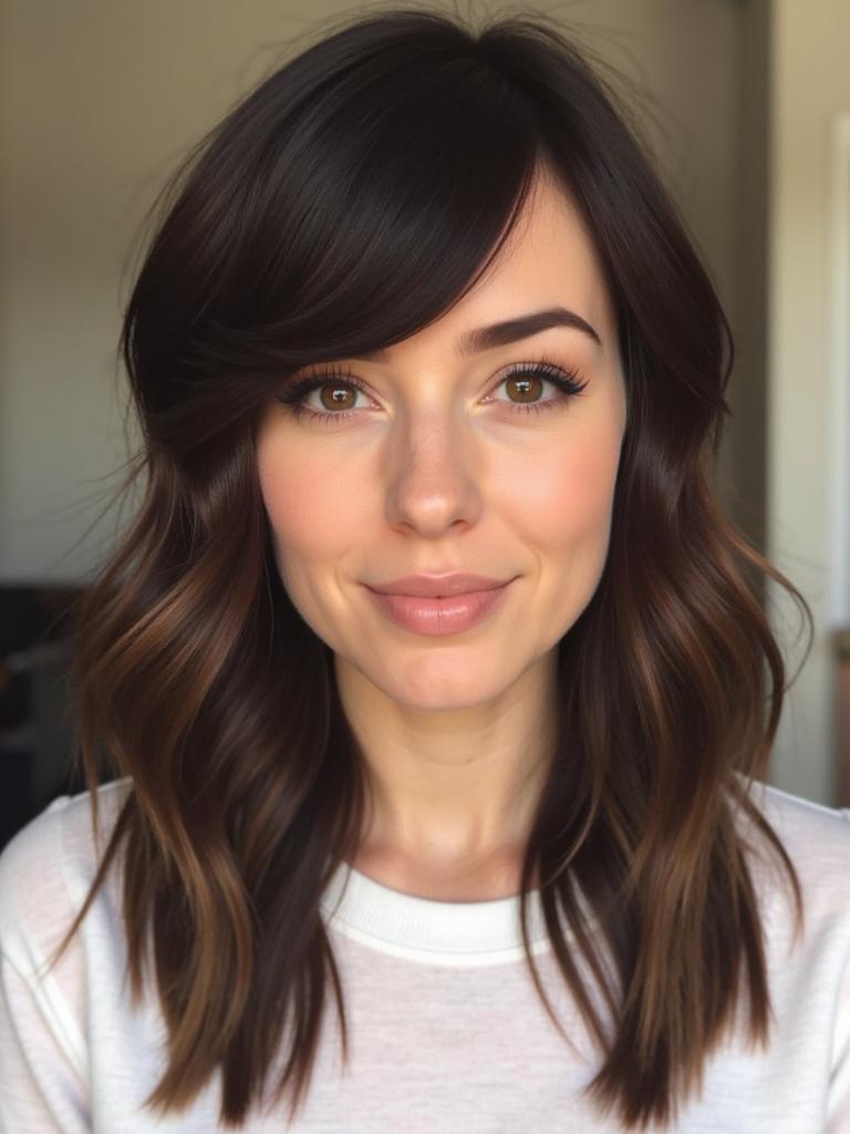 side slick bangs hairstyles