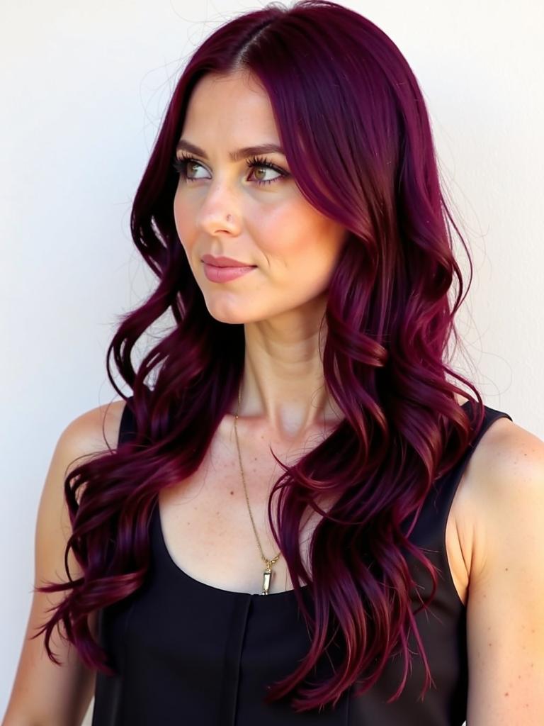 burgundy hair color ideas for brunettes