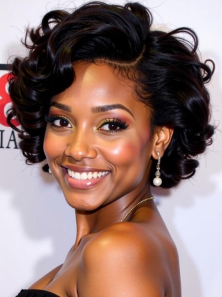 short wavy hairstyles for black women