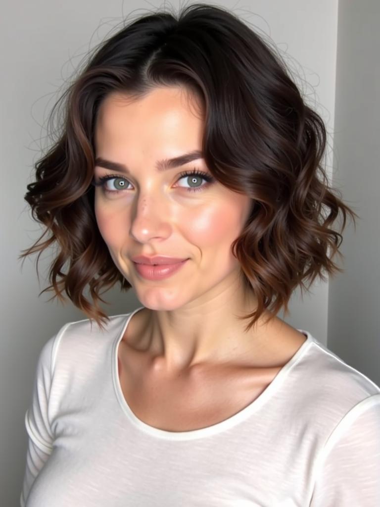 short wavy hairstyles for women