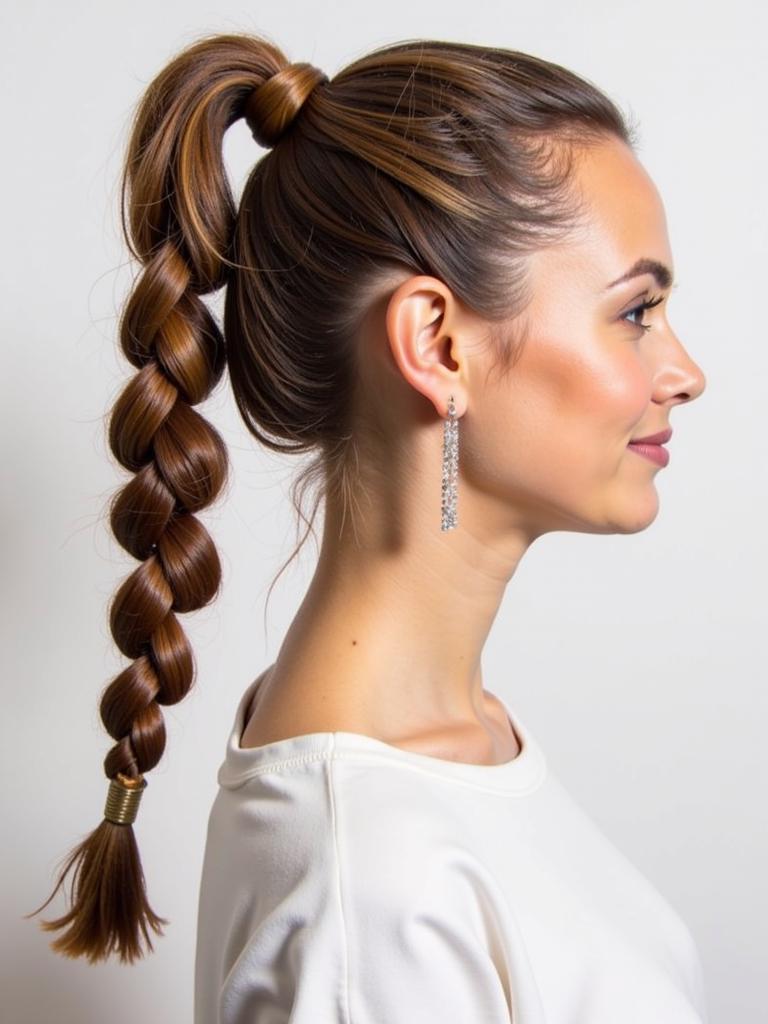 spring twist ponytail hairstyles