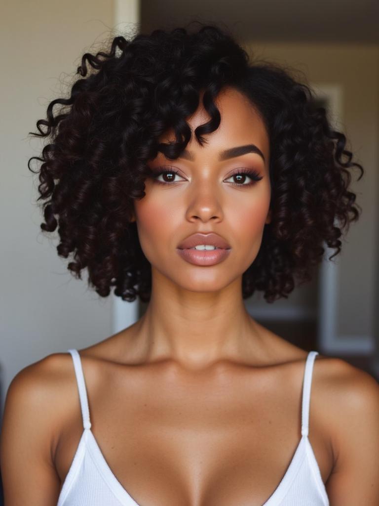 short wavy hairstyles for black women