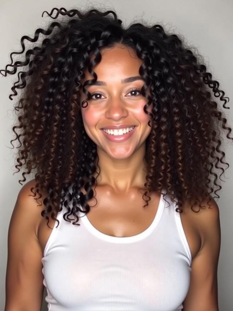 curly hair hairstyles for sports