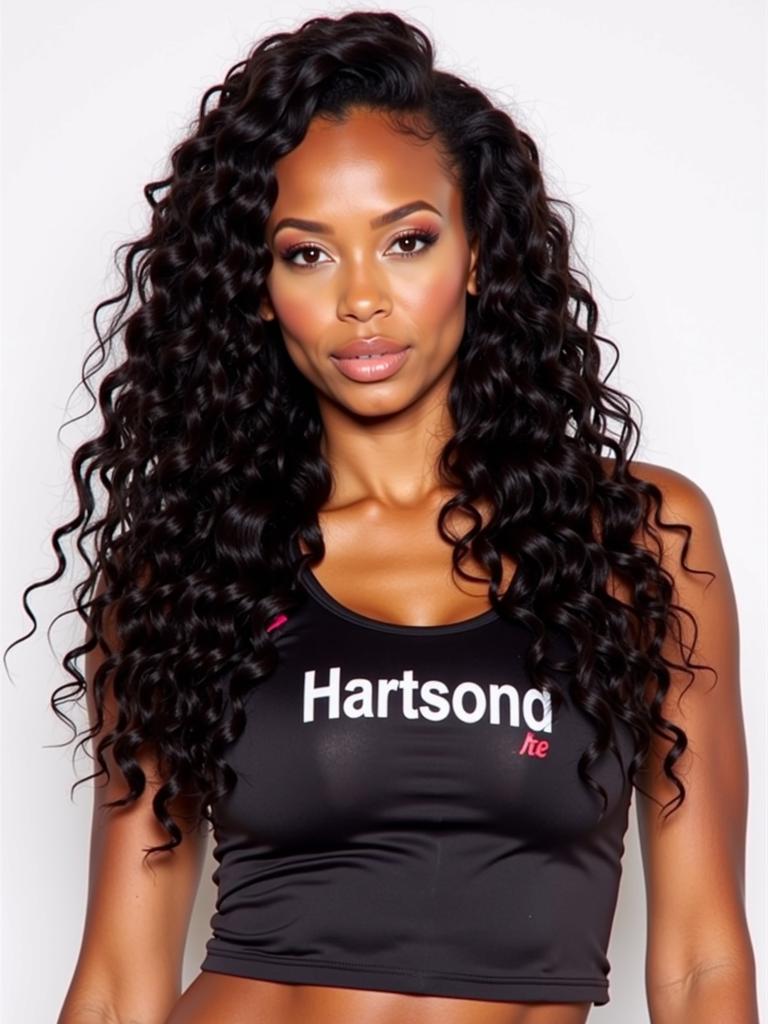 long curly hairstyles sports