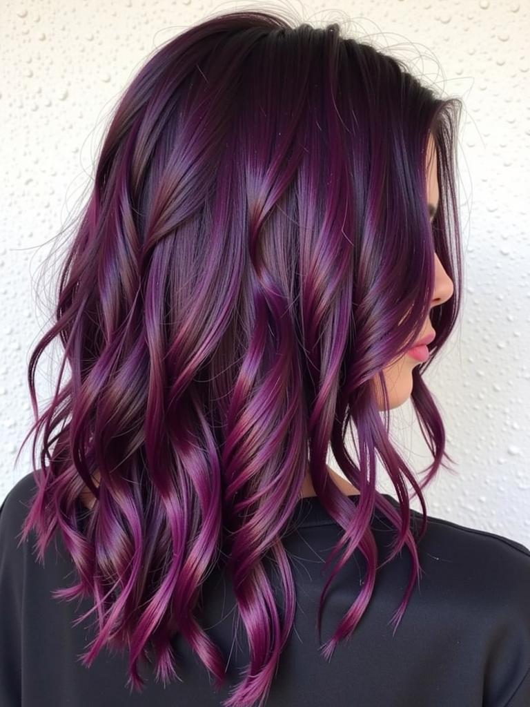 purple and burgundy hair color ideas