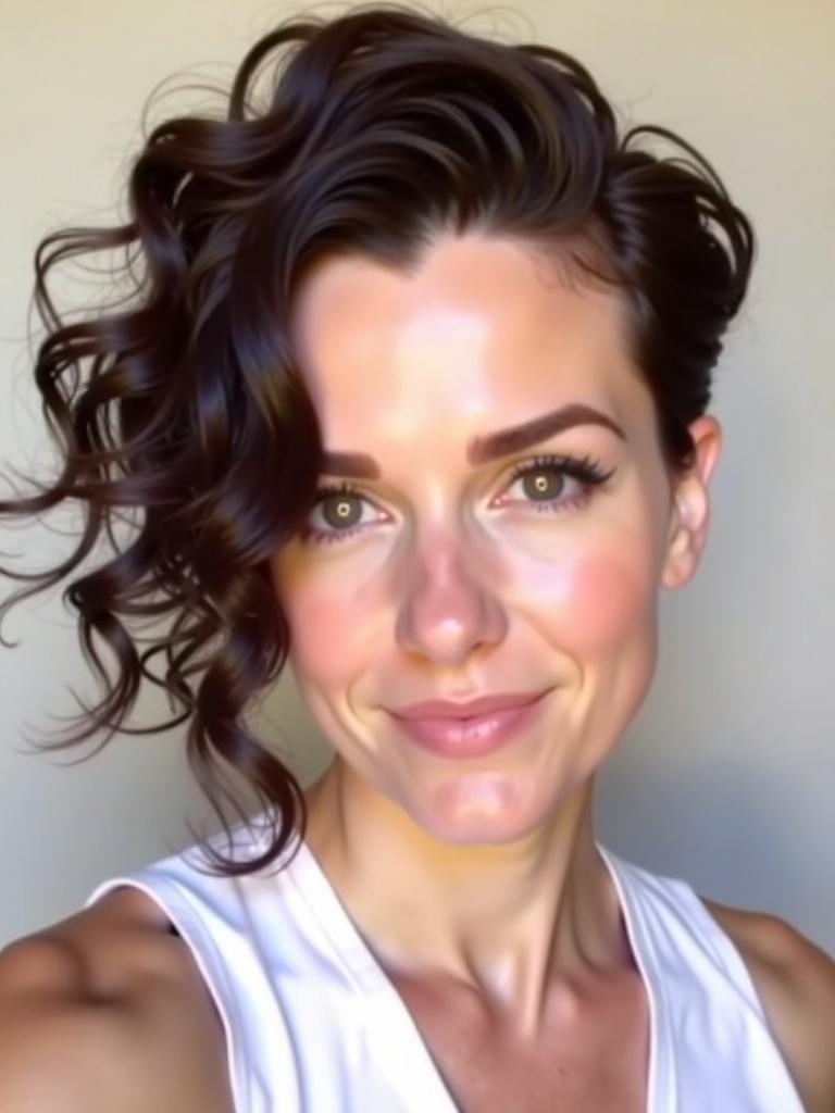 cute fast hairstyles for short hair curly