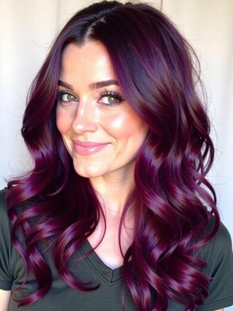 purple and burgundy hair color ideas