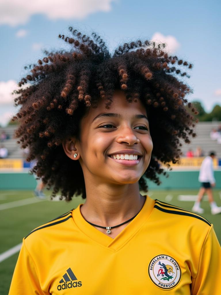 sports day curly hairstyles