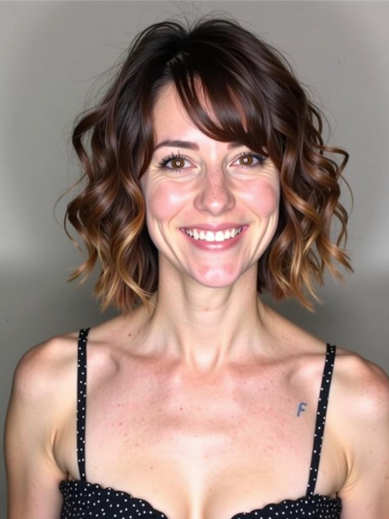 short wavy hairstyles for women layered